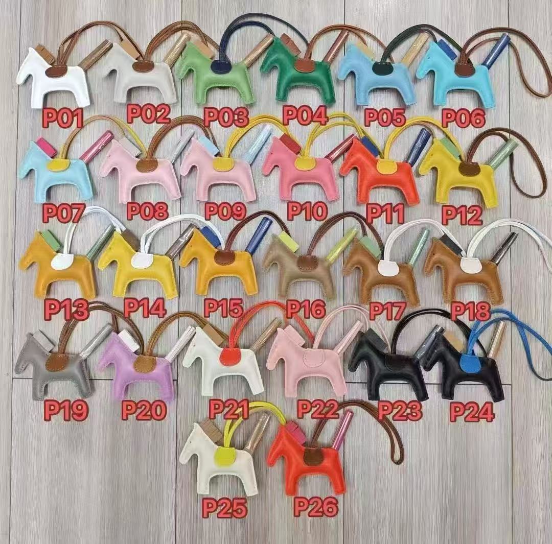 H Hand sewn pony pendant