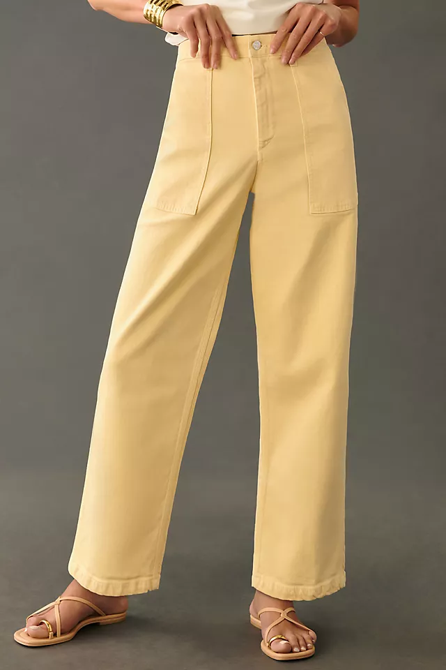 Crop Straight-Leg Jeans BUTTERMILK