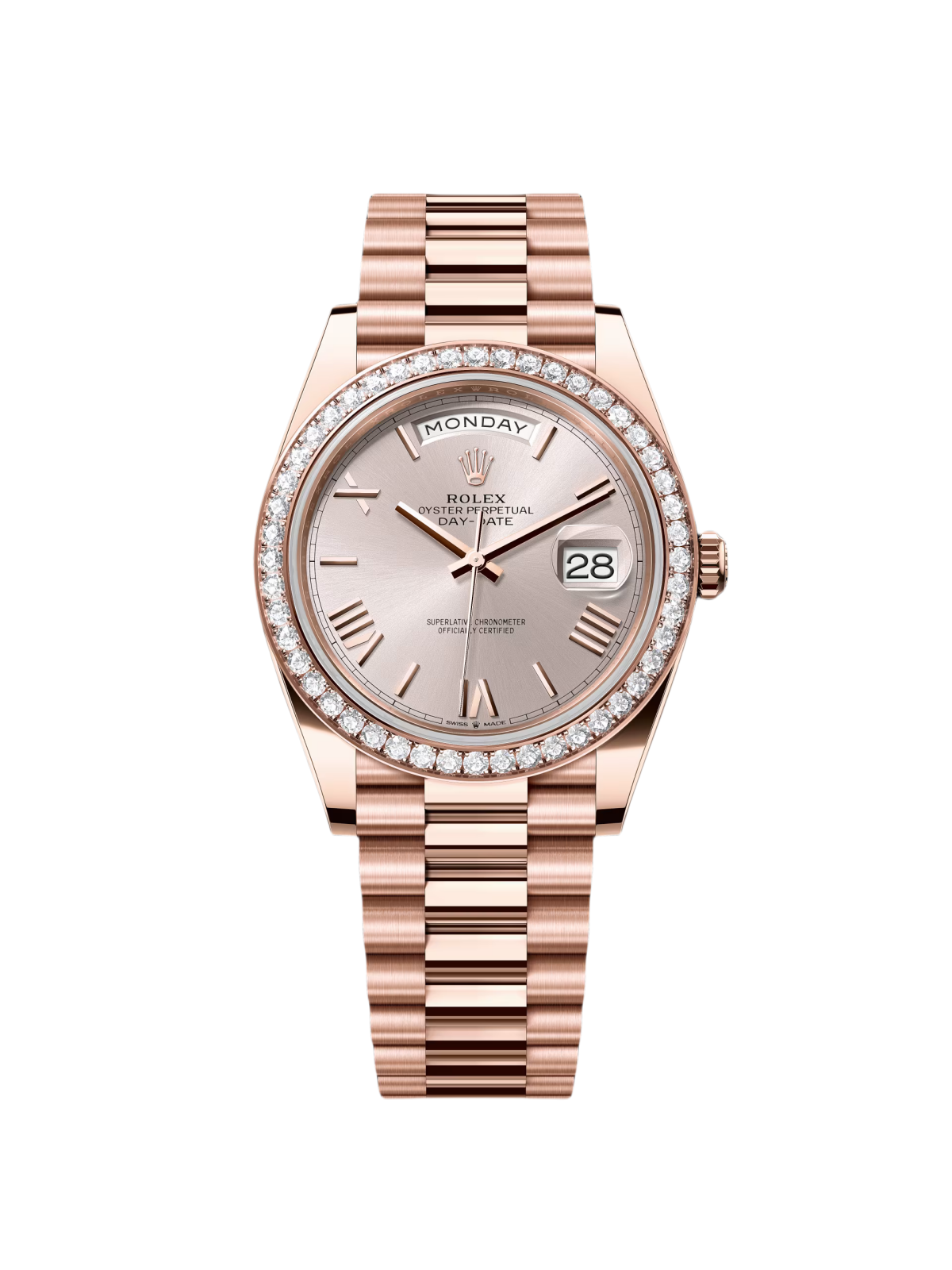 【Super Clone】RLX  Day-Date 40mm Sundust Roman Dial 228345rbr-0008