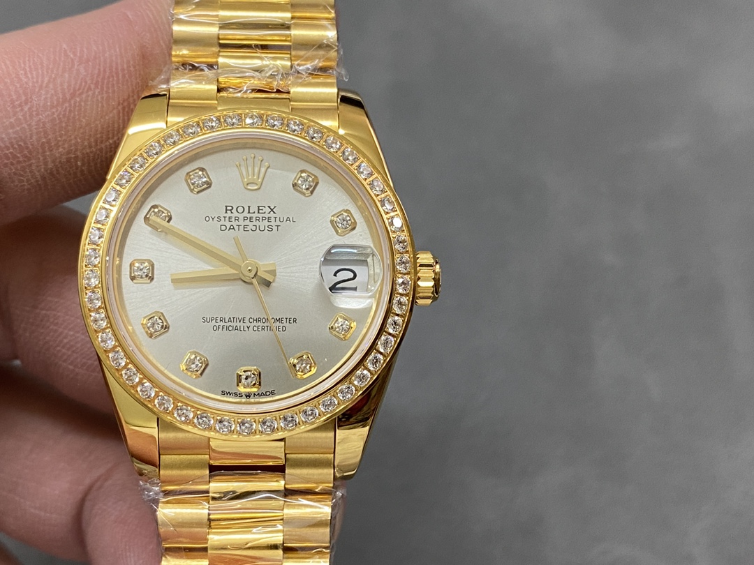 Rolex Datejust 179138 Silver Diamond Dial 26MM Lady Replica Watch