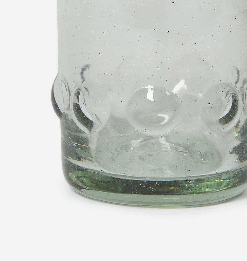 Handblown Dots Glass