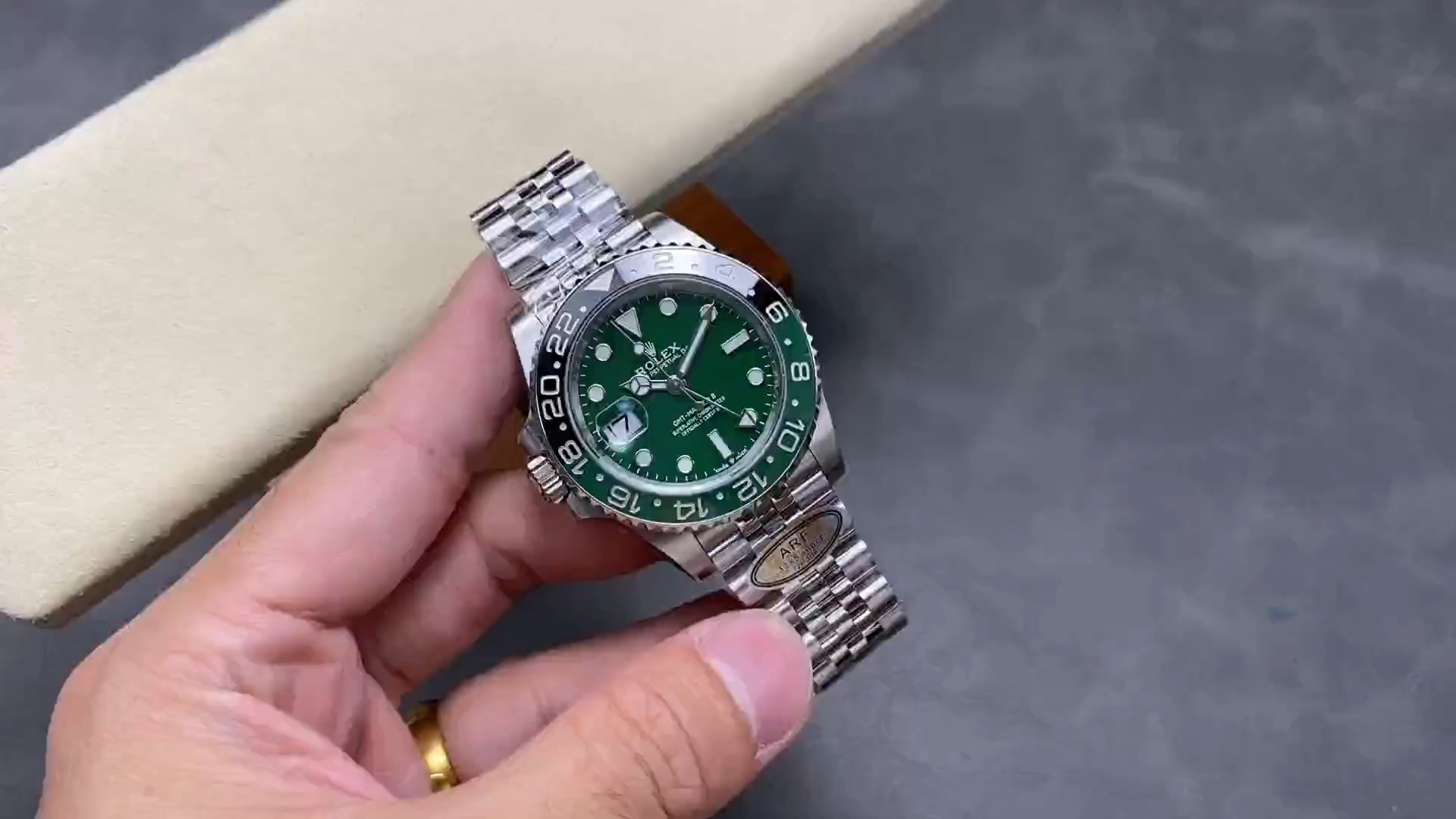 Rolex GMT Master II Green Dial M126729VTNR 0002 1:1 Clone Jubilee Bracelet Watch