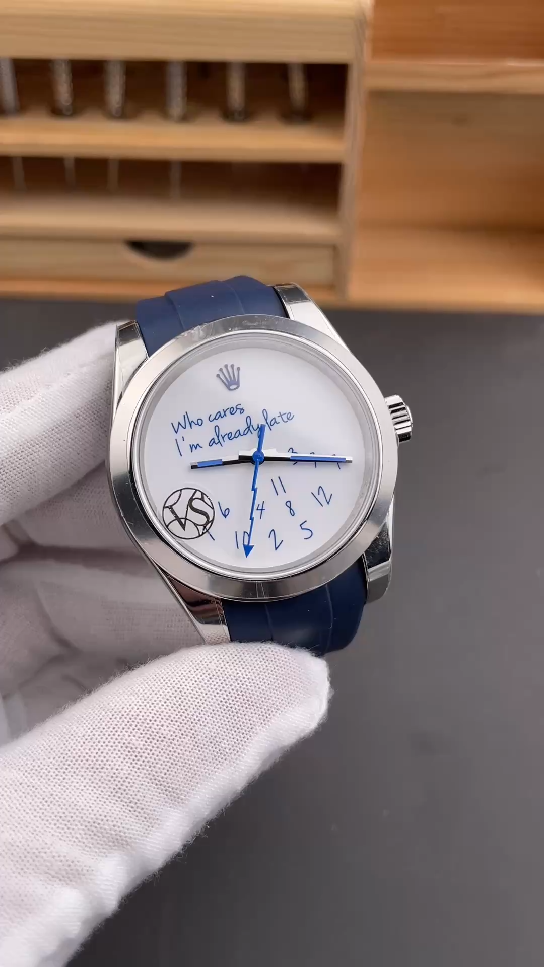 1:1 Clone Rolex Milgauss 116400 Who Cares I'm Already Late