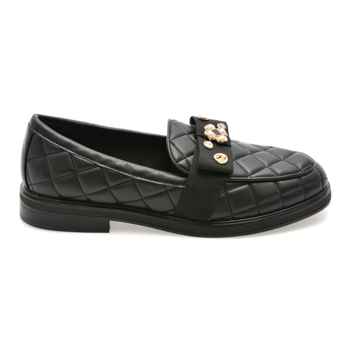 Mocasini ALDO negri, BISSAMO 001, din piele ecologica