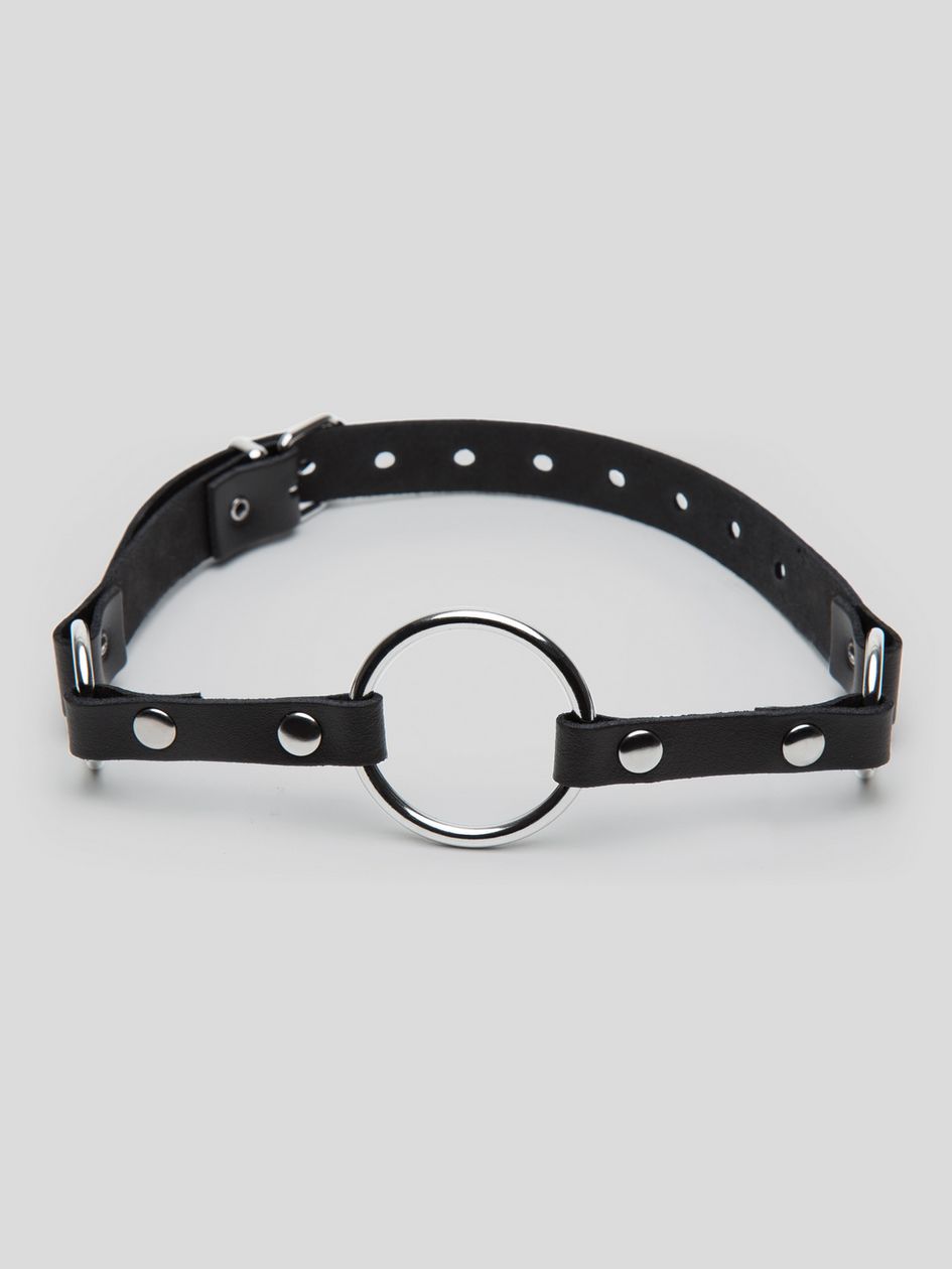 Bondage Boutique Advanced Leather and Metal O-Ring Gag 1.75 Inches