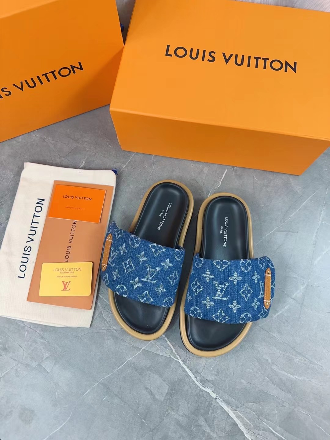 Louis Vuitton Slippers Size 36-45 3-Color
