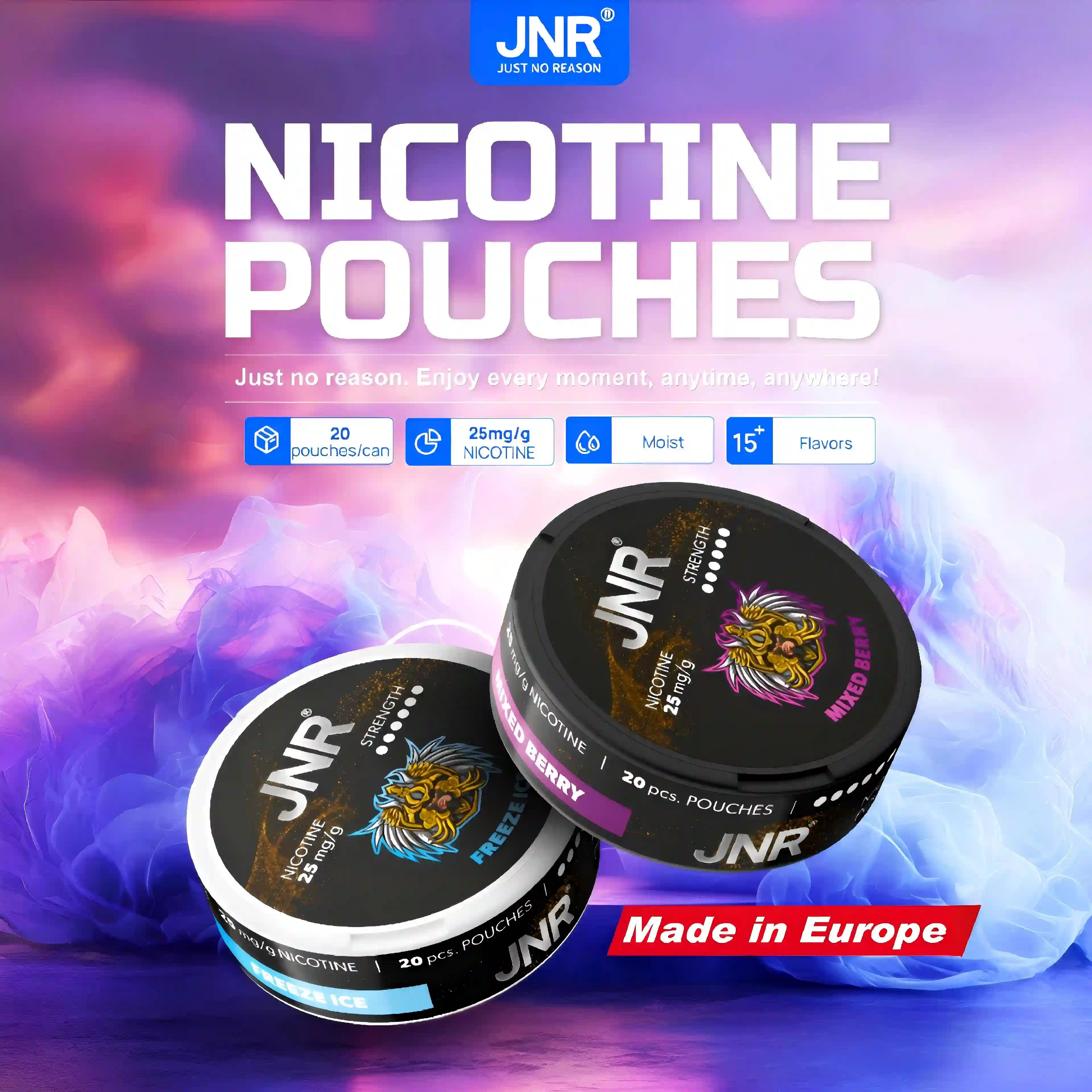 JNR Nicotine Pouches 25mg Nic