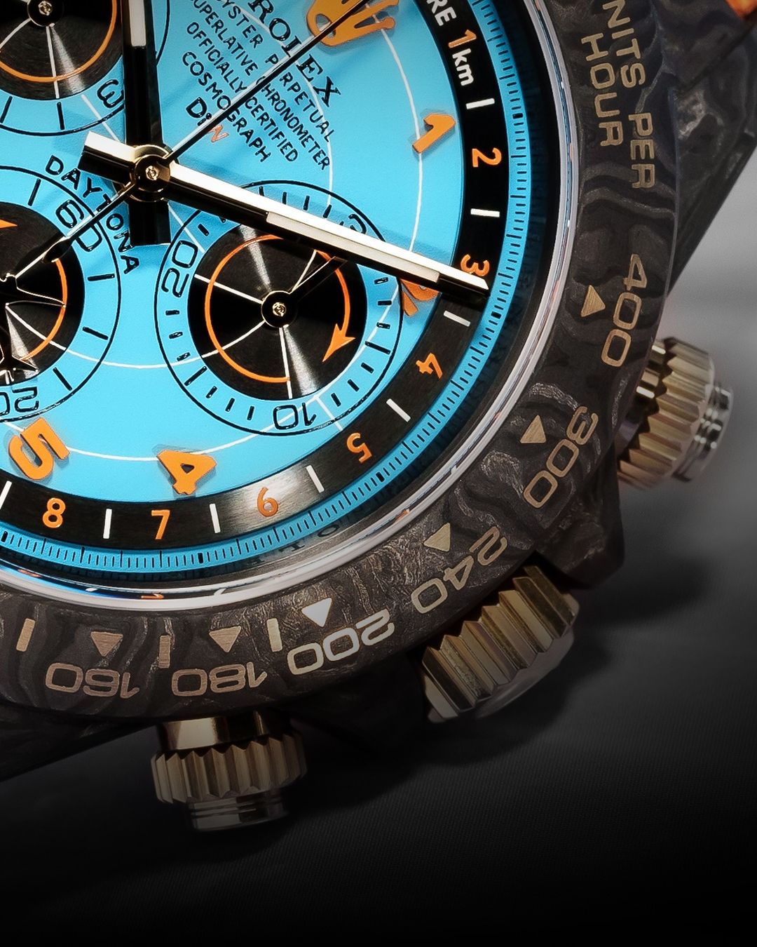 Rolex Carbon Daytona DiW AVIA AZURE BLUE