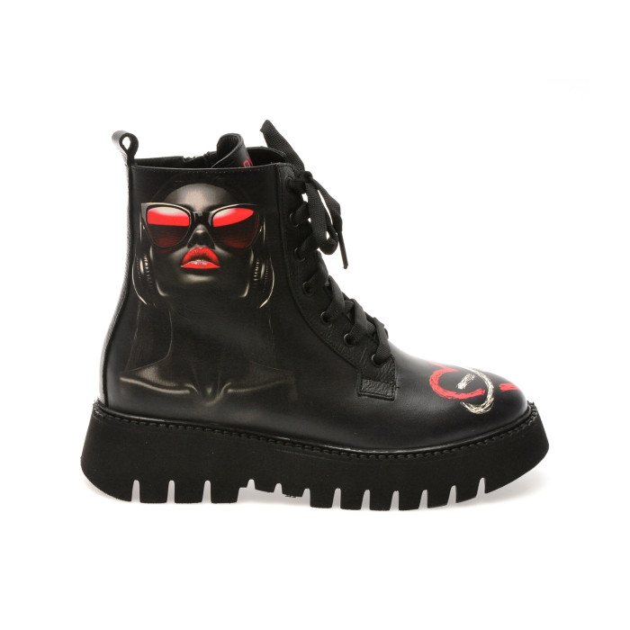 Ghete GRYXX negre, 5962332, din piele naturala