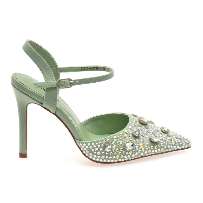 Pantofi eleganti GRYXX verzi, 5267, din material textil