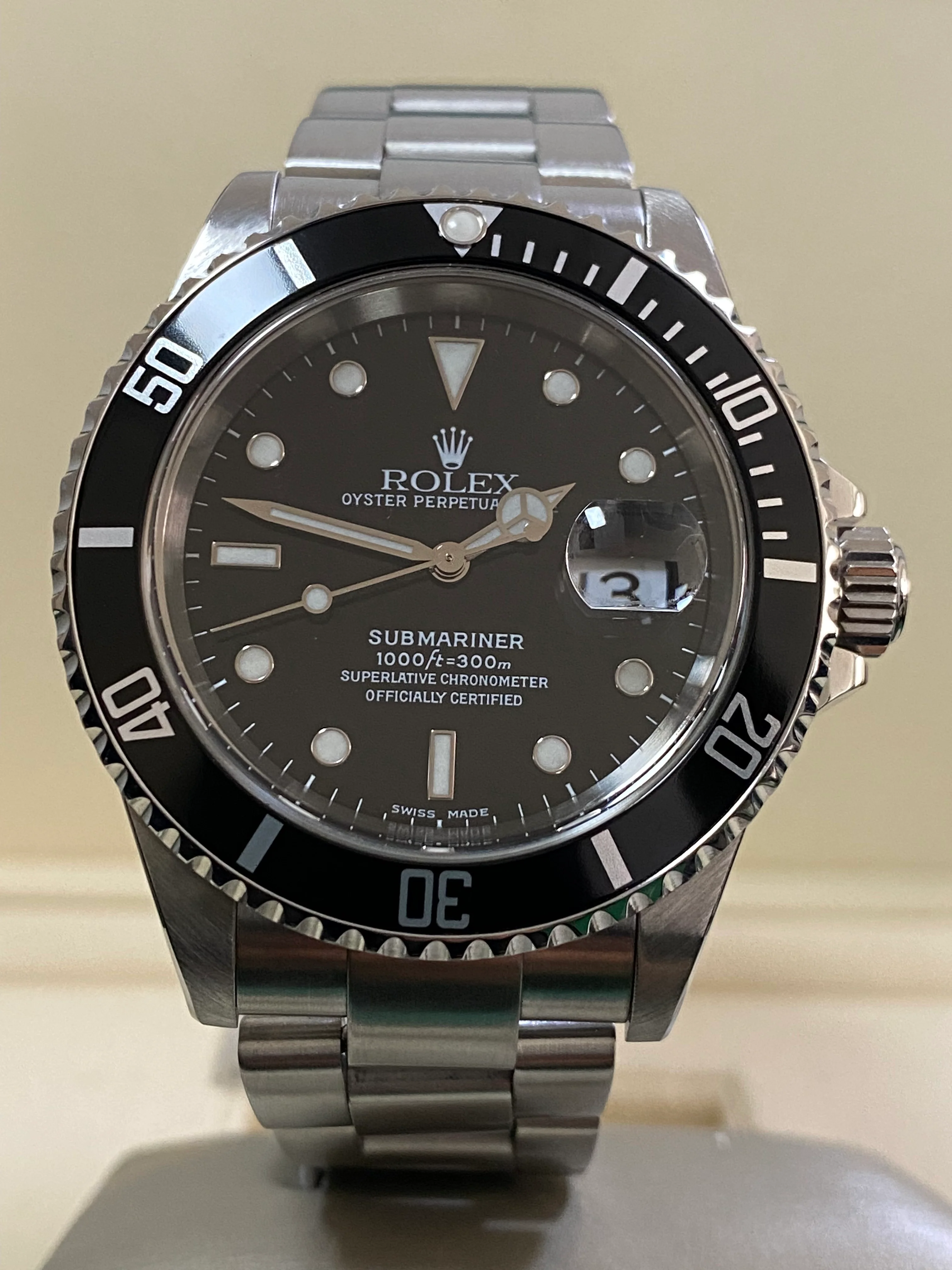 Rolex,Submariner Steel Submariner Date - A serial - Pre Ceramic Bezel - Black Dial - 16610
