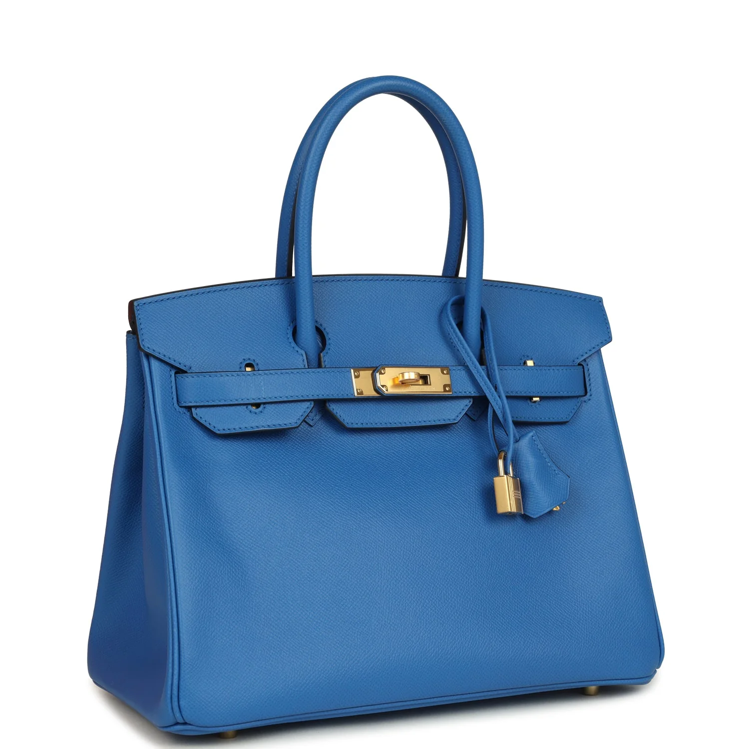 Hermes Birkin 30 Bleu Zellige Epsom Gold Hardware
