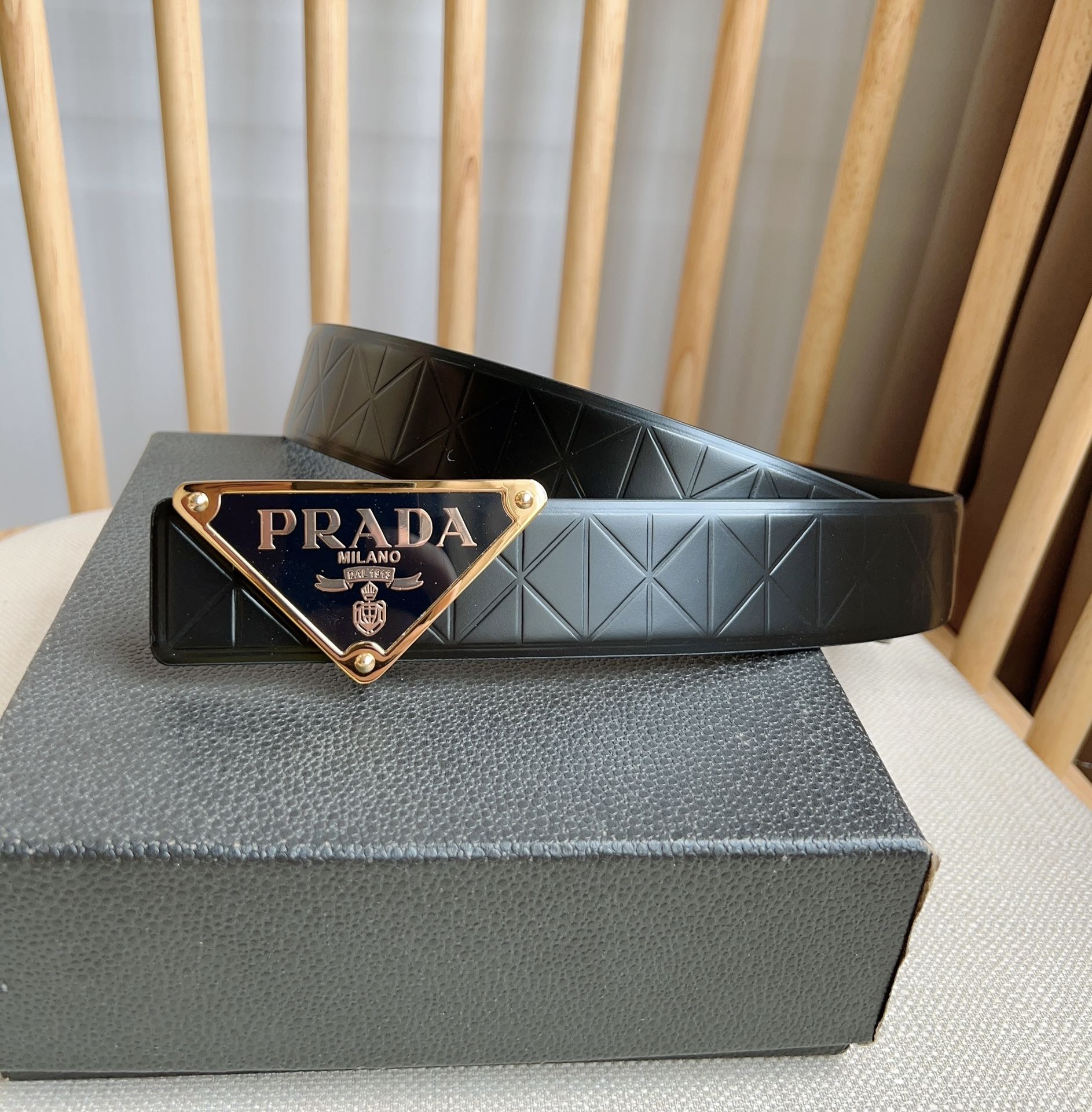 Prada Men Belt Width 3.5cm