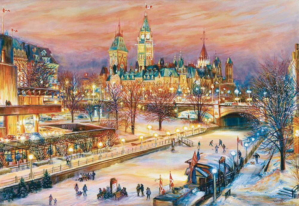Canadian Collection Ottawa Winterlude Festival 1000 Piece Puzzle