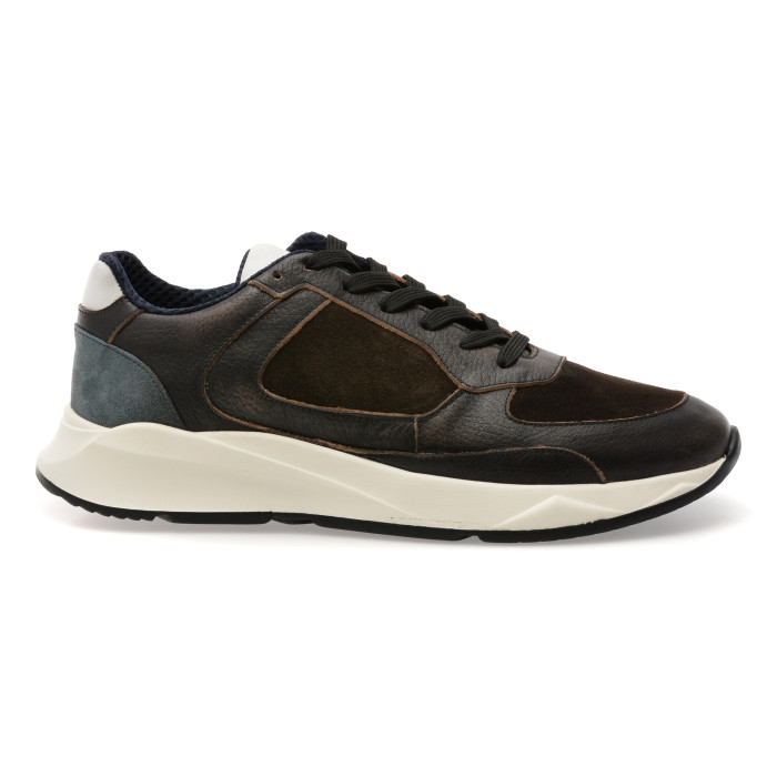 Pantofi sport BITE THE BULLET negri, 8622, din piele naturala