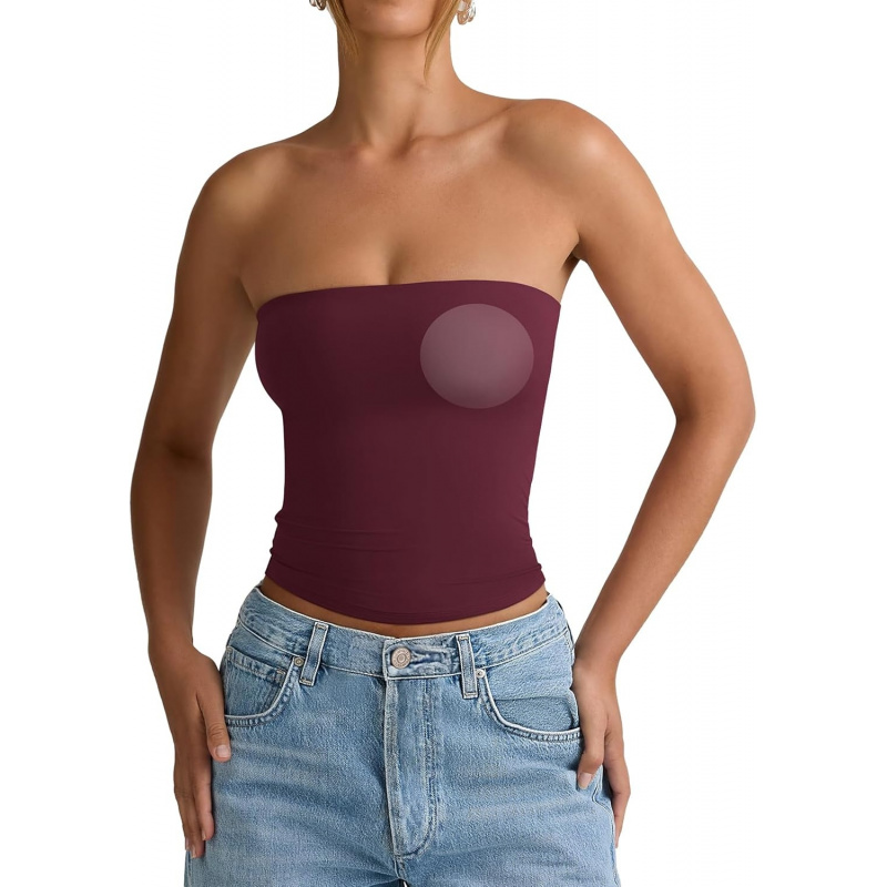 AURETOP Padded Tube Top with Built-in Bra