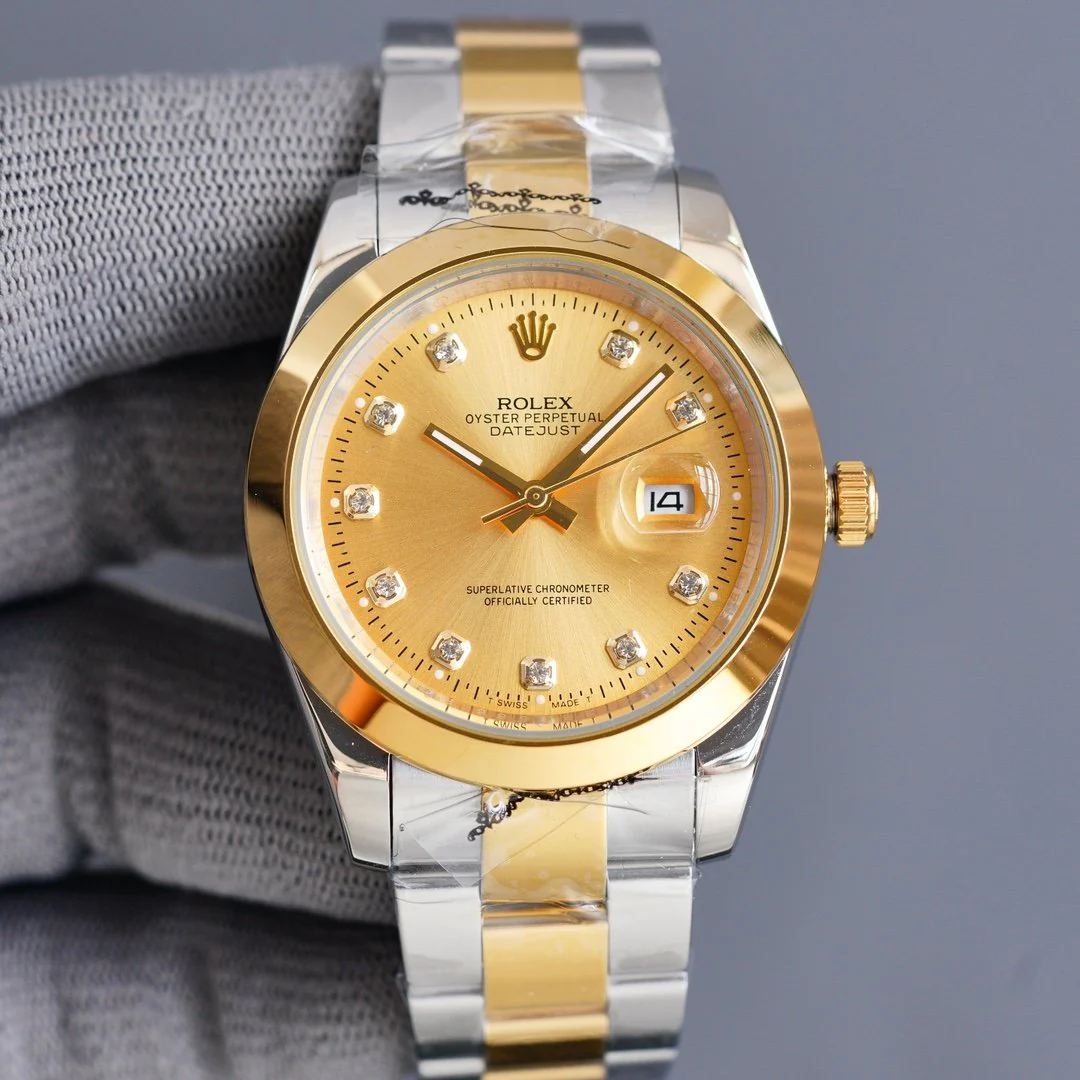 DATEJUST 41MM SMOOTH BEZEL DIAMOND NUMERALS