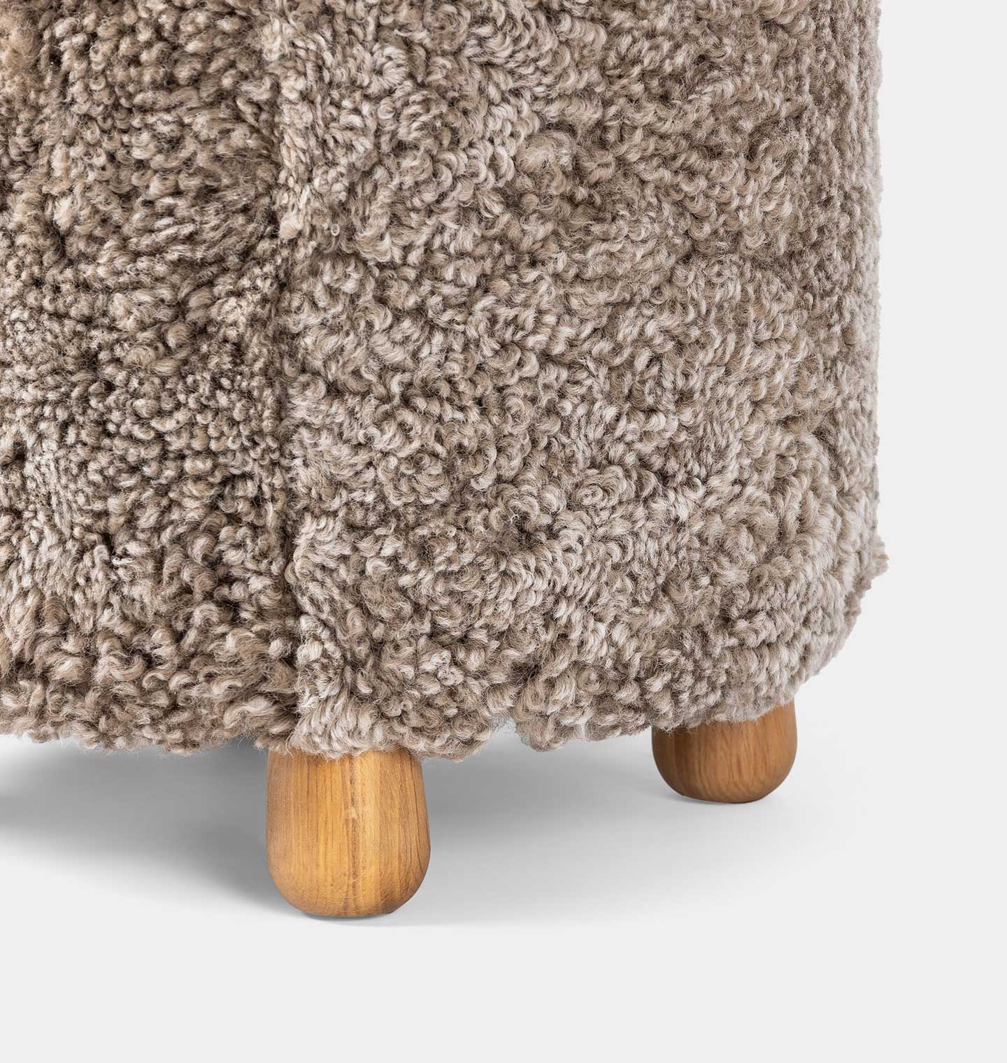 Tocho Shearling Footed Stool