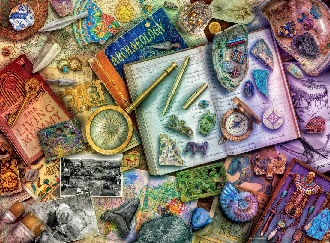 Aimee Stewart The Archaeologist's Desk 500 Piece Puzzle