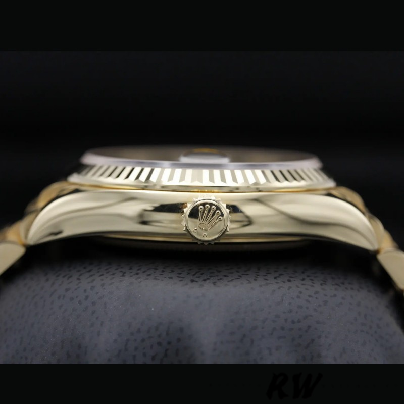 Rolex Day-Date 36MM 128238 0081 Fluted Bezel White Index Dial Unisex Replica Watch