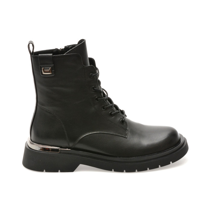 Ghete ALDO negre, M893, din piele naturala