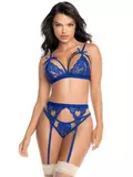 Mapale Sweetheart Royal Blue Lace Bra Set