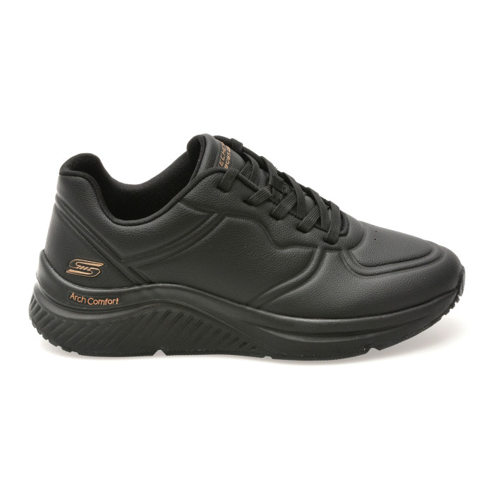 Pantofi sport SKECHERS negri, BOBS ARCH COMFORT B SWEET, din piele ecologica