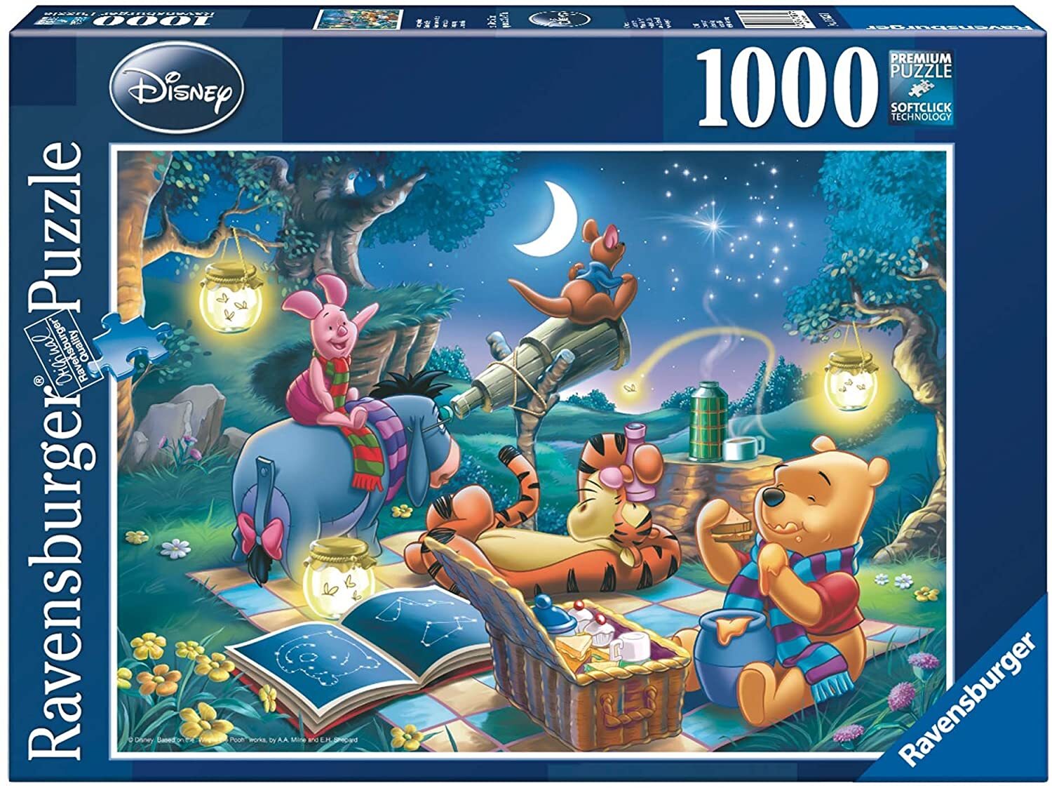 Winnie the Pooh and Friends Stargazing 1000 Piece Puzzle