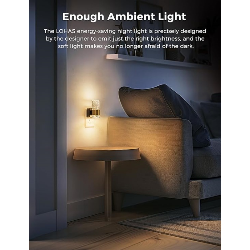 WALLARTISAN LED Night Light,Modern Night Lights Plug into Wall