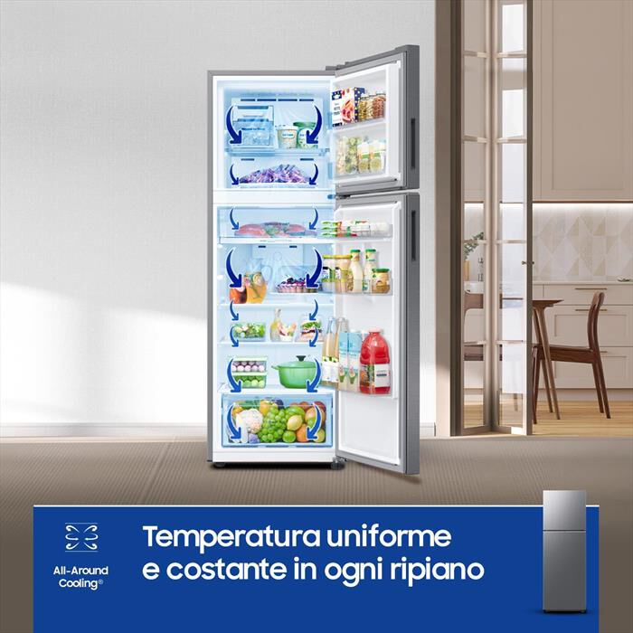 SAMSUNG - Frigorifero 2 porte RT35CG5644S9ES Classe E 348 lt-METAL INOX