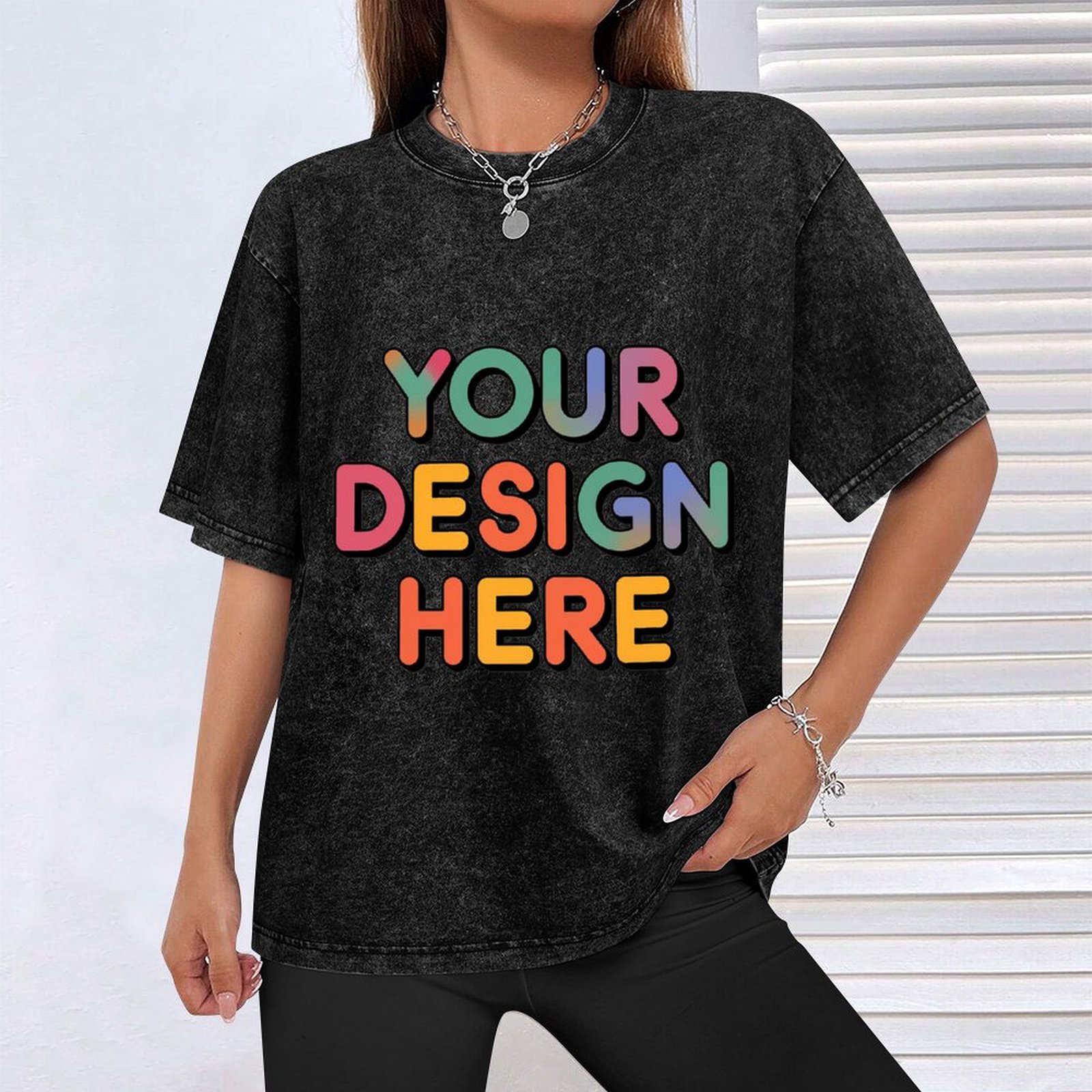 Personalized Custom Men’s Casual Cotton T-Shirt with Heat Transfer Design