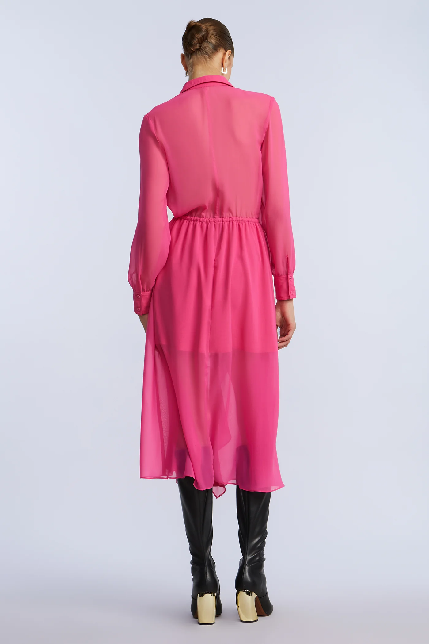 Solid Ruffle Dress