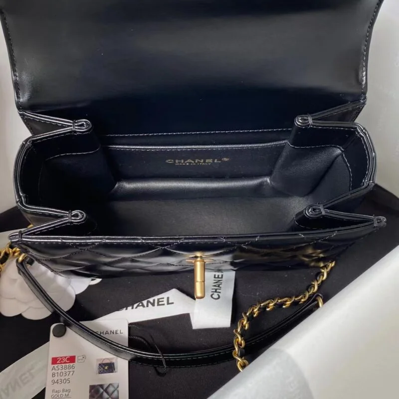 Chanel Mini Flap Bag With Top Handle As3886