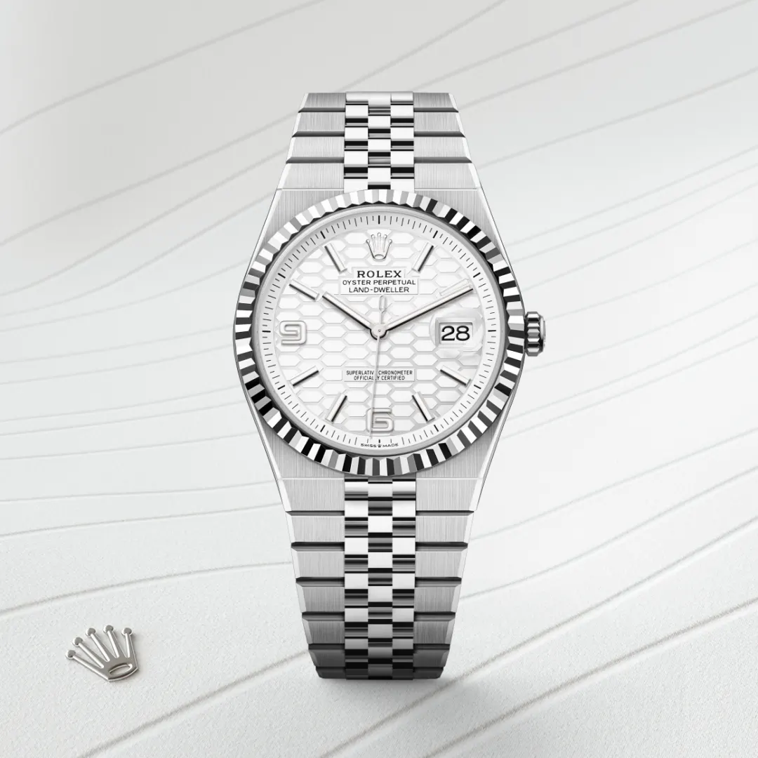 Rolex Land-Dweller 40 Oyster, 40 mm, Oystersteel and white gold M127334-0001