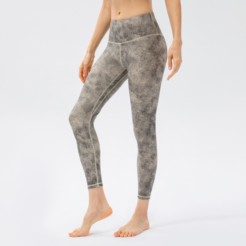 New Women's High-Elastic Sports Pants, Faux Leather, Tight-Fitting, High-Waisted, Hip-Lifting, Outdoor Running, Fitness, Yoga Pants