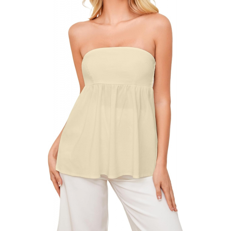 AURETOP Women's Strapless Bandeau Tube Top