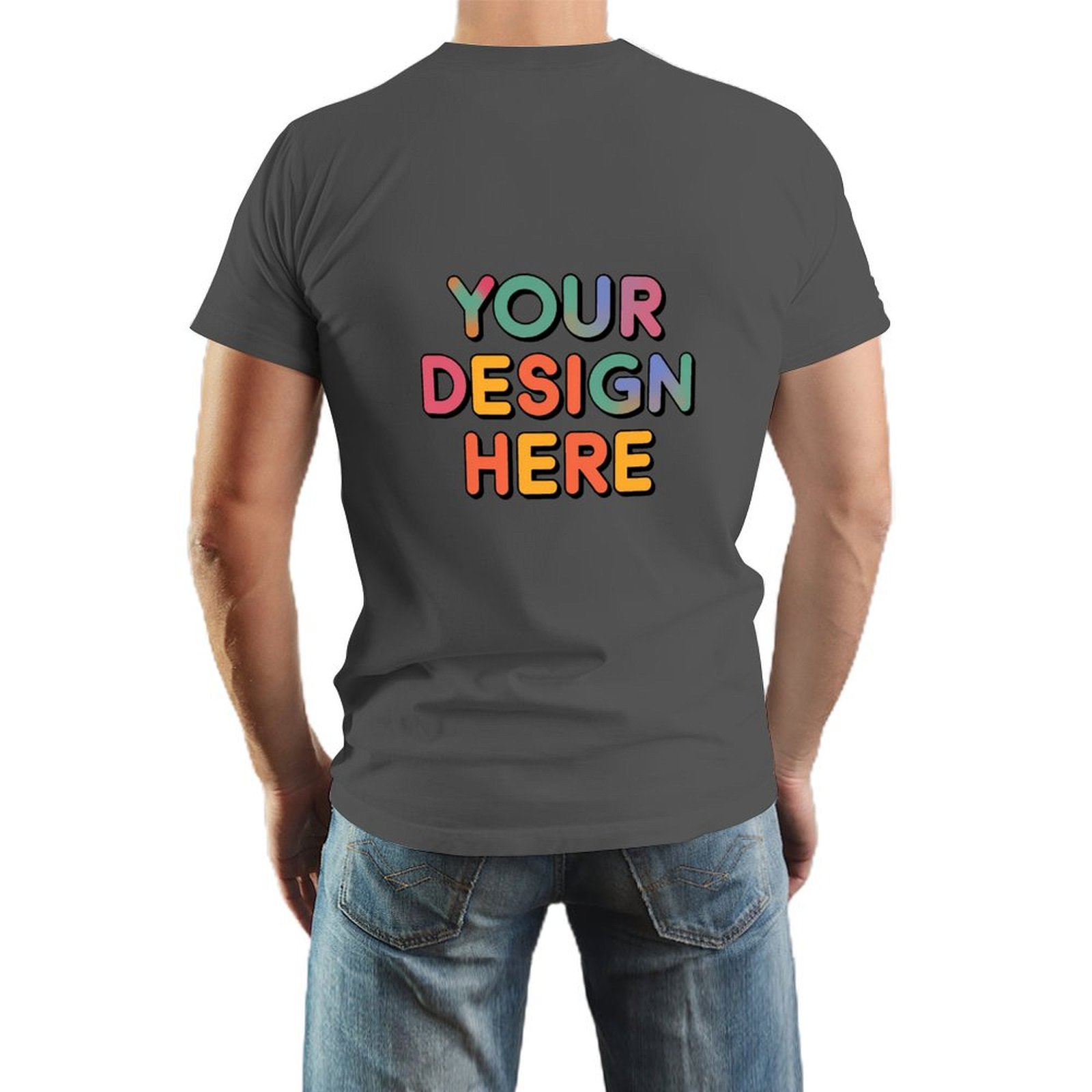 Customized Men’s T-Shirt Back Print in 100% Pure Cotton