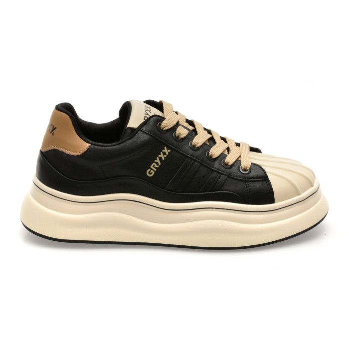 Pantofi sport GRYXX negri, F8922, din piele naturala