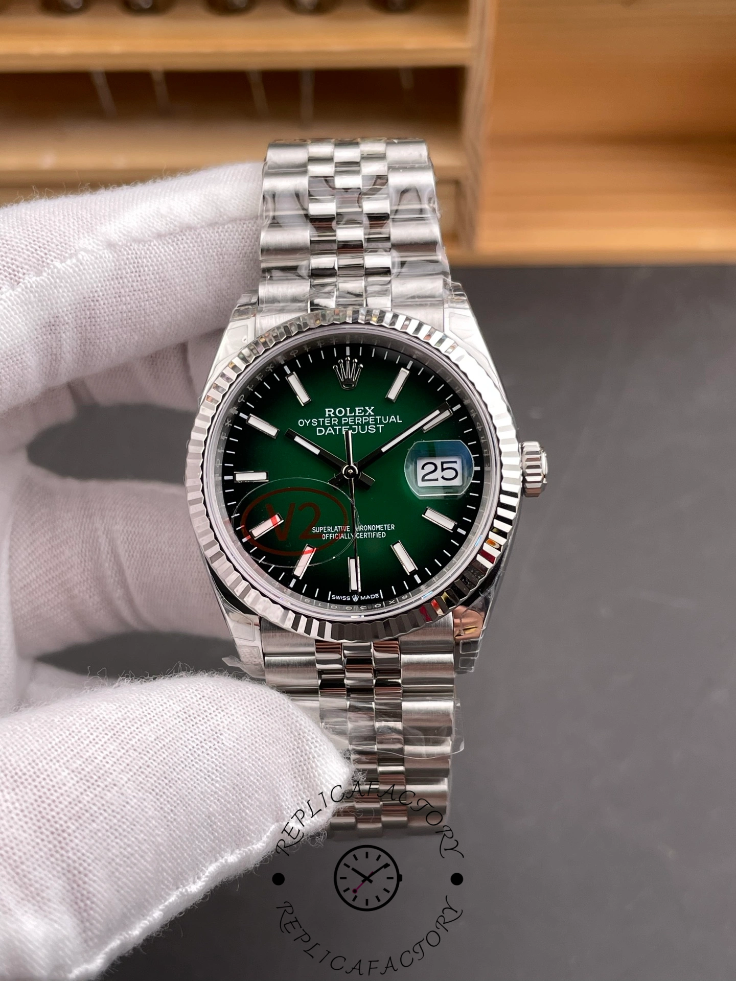 Rolex Datejust 126334 41mm Green Gradient Dial 1:1 Clone 2026