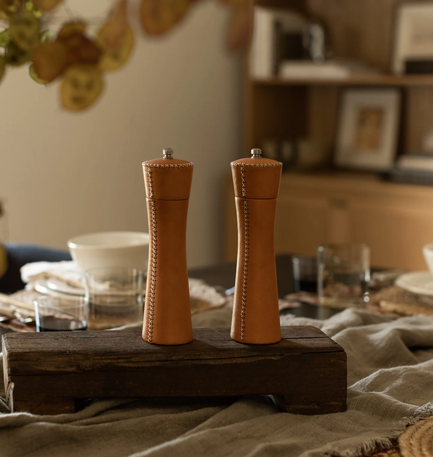 Found Natural Wood Pedestal