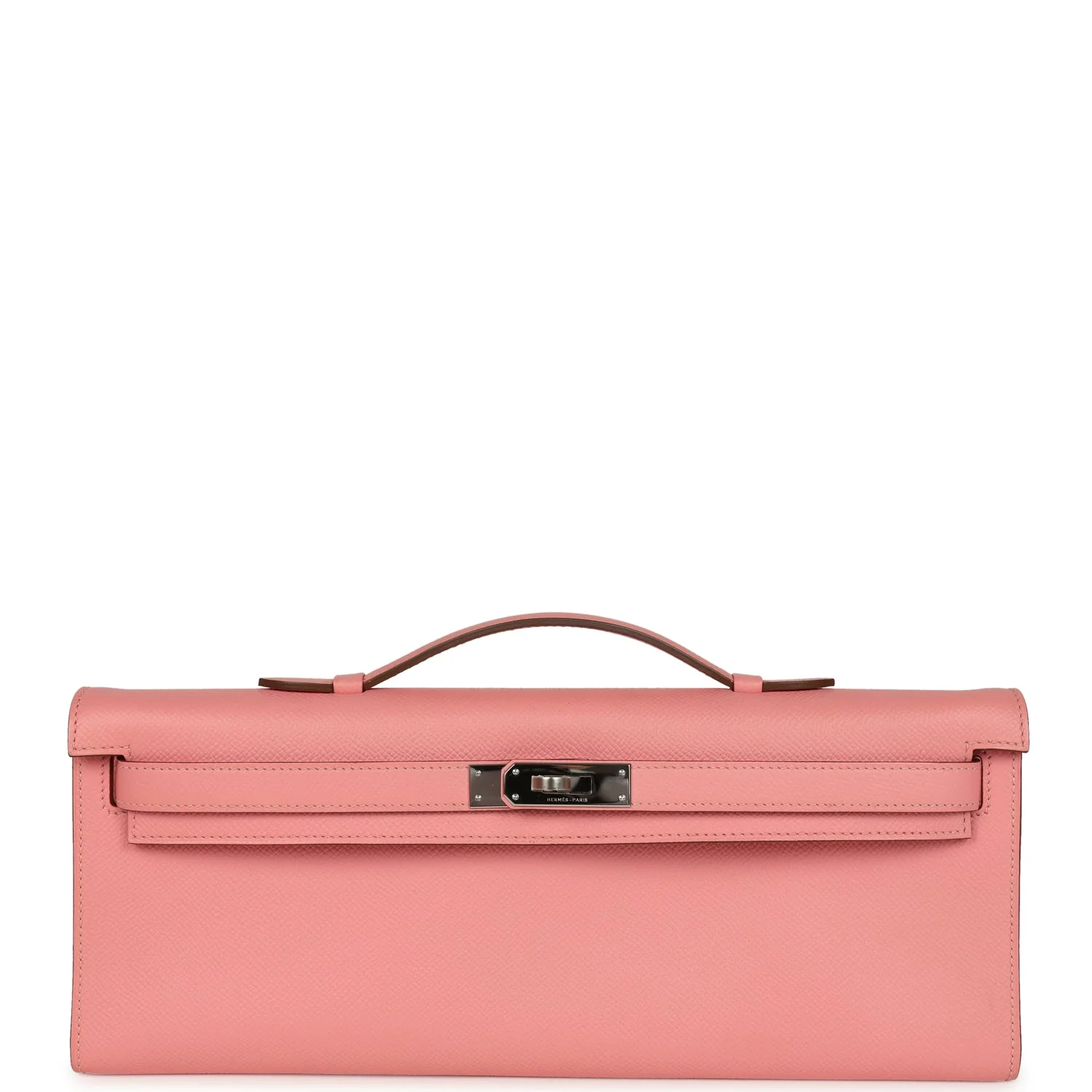 Hermes Kelly Cut Rose Confetti Epsom Palladium Hardware