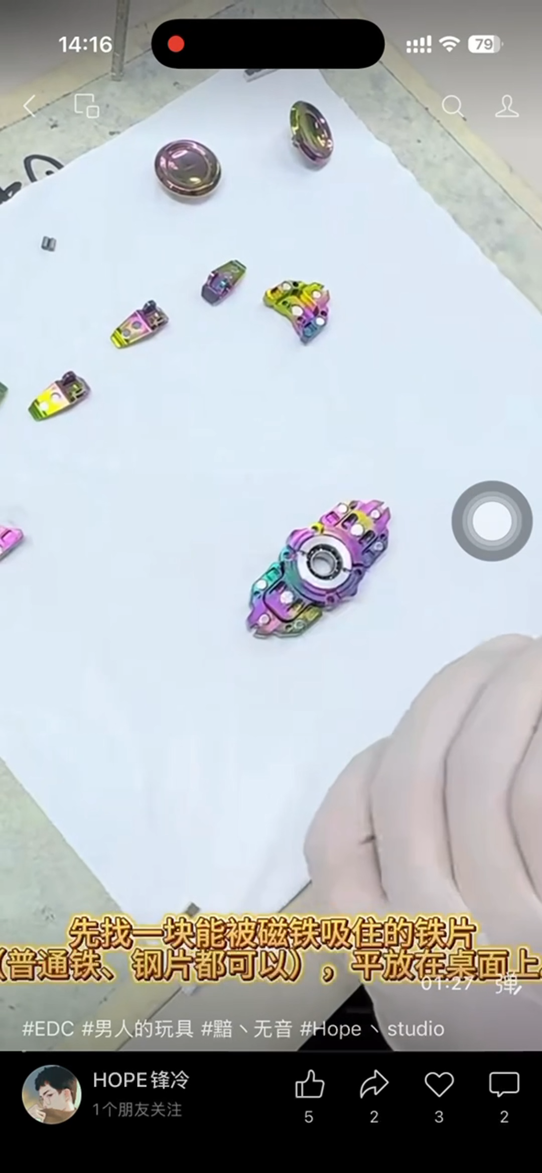 HOPE EDC Dark Spinner Fidget Spinner