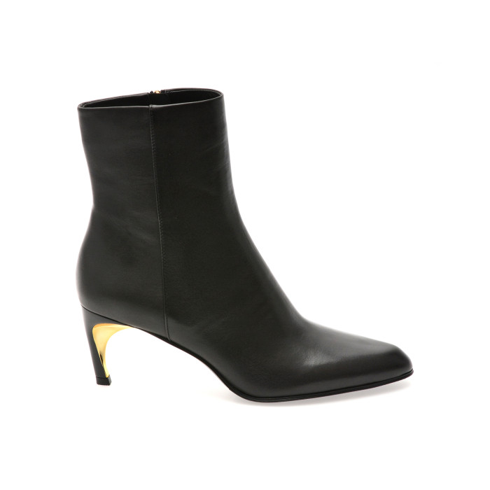 Botine elegante EPICA PREMIUM negre, 01073EB, din piele naturala