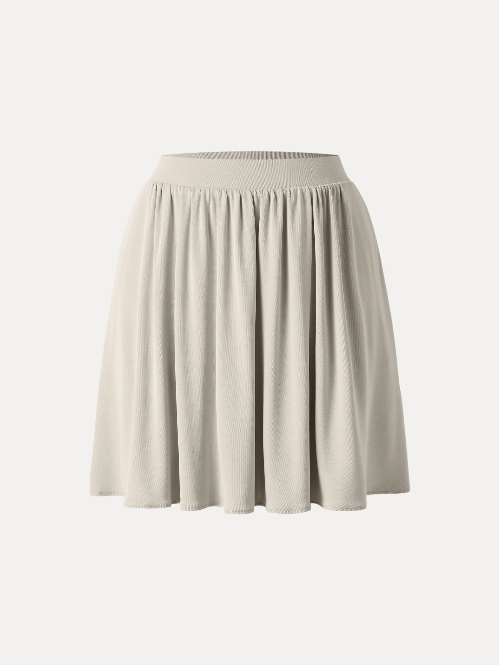 Sandwashed Mid Rise Pull-on Mini Skirt with Pockets