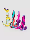 Silicone Multi-Coloured Butt Plug Training Kit (4 Piece)