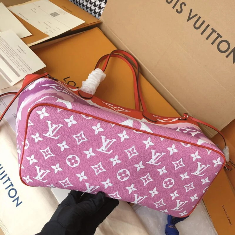 Louis Vuitton Escale Neverfull Mm M45127 Pink/Blue/Red