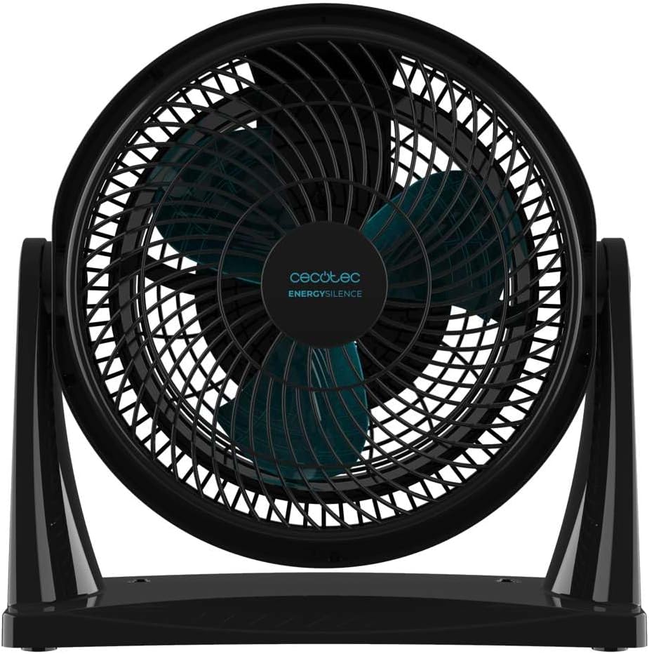 Cecotec Industrieller Bodenventilator EnergySilence 900 FloorFlow, 30 W, Durchmesser 22,6 cm, 2 Geschwindigkeiten, 3 aerodynamische Flügel, einfache Bedienung und maximale Sicherheit