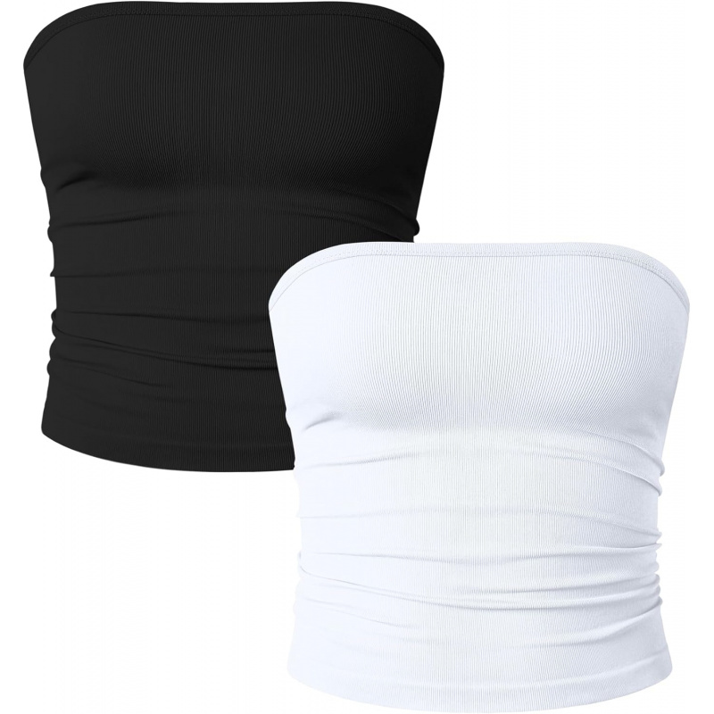 AURETOP Women's 2 Piece Tube Tops Strapless