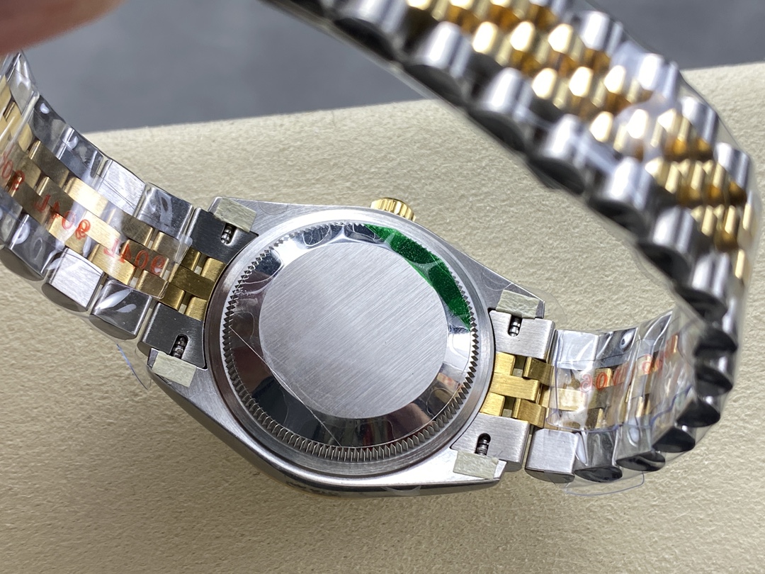 Rolex Datejust 31mm Stainless Steel and Yellow Gold 278383RBR 0016 Green VI Roman Jubilee