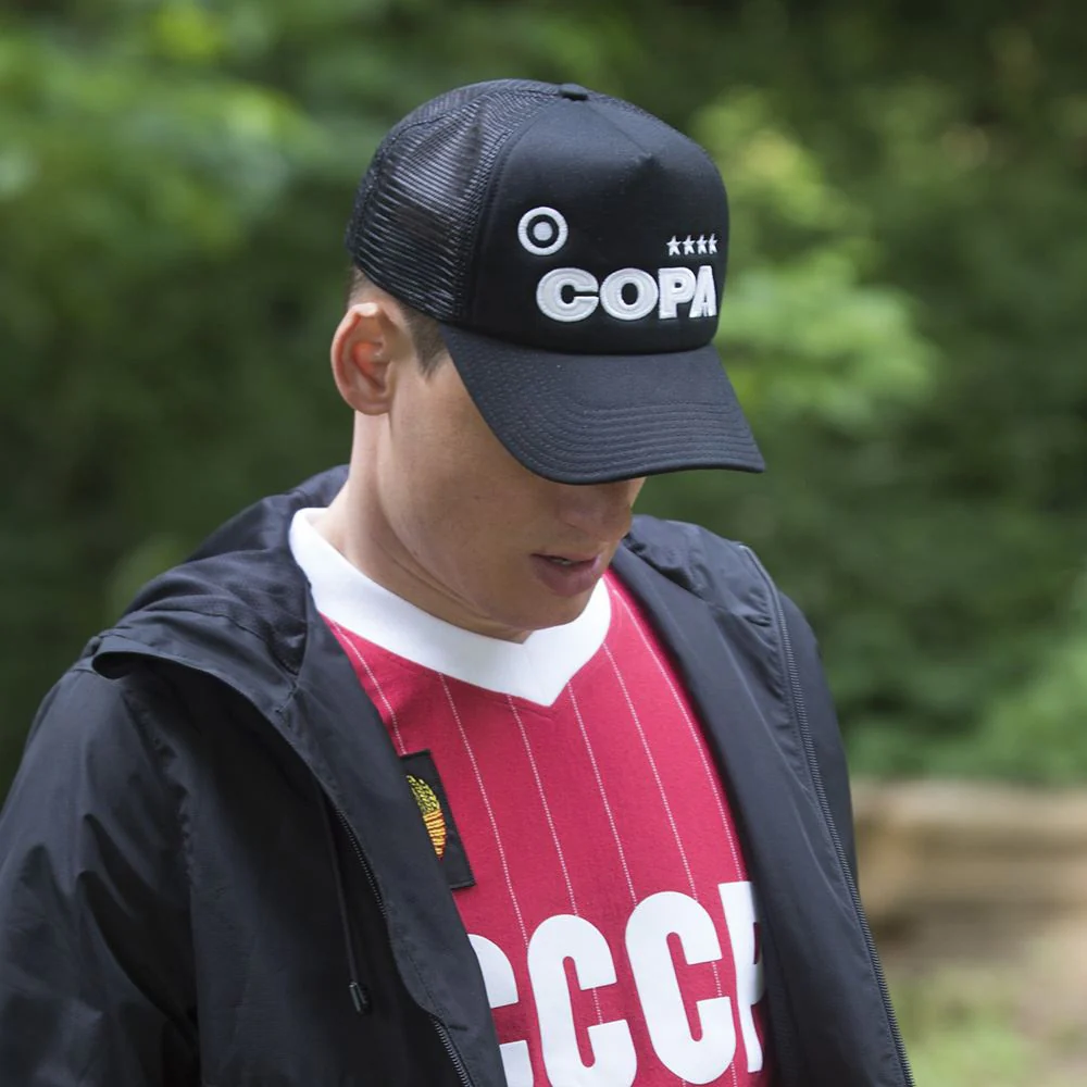 COPA Campioni Black Trucker Cap